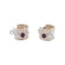 Boucles d'oreilles Boucles d'oreilles deux ors rubis et diamants. 58 Facettes 33011
