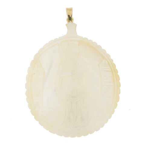 Pendentif Pendentif nacre sculptée 58 Facettes 25488-1