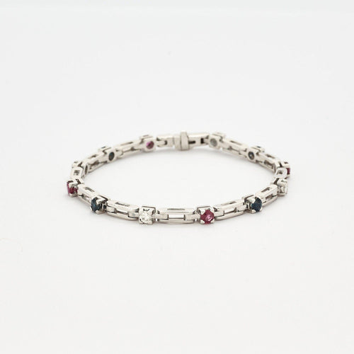Bracelet Bracelet Diamants Saphirs Rubis 58 Facettes EL2-133