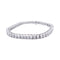 Bracelet Bracelet ligne or blanc et diamants taille princesse. 58 Facettes 32893