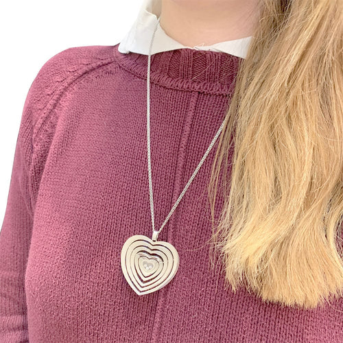 Collier Collier Chopard, "Very Chopard Coeur", or blanc, diamants. 58 Facettes 32238