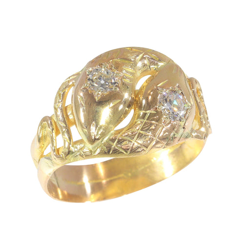 Bague 60 Bague double serpent diamants 58 Facettes 23135-0300