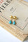 Boucles d'oreilles Boucles d'oreilles or et goutte de turquoise 58 Facettes
