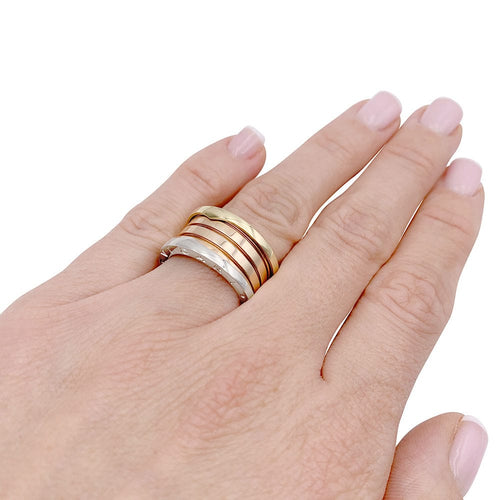 Bague 53 Bague Bulgari, "B.Zero1", trois ors. 58 Facettes 33226