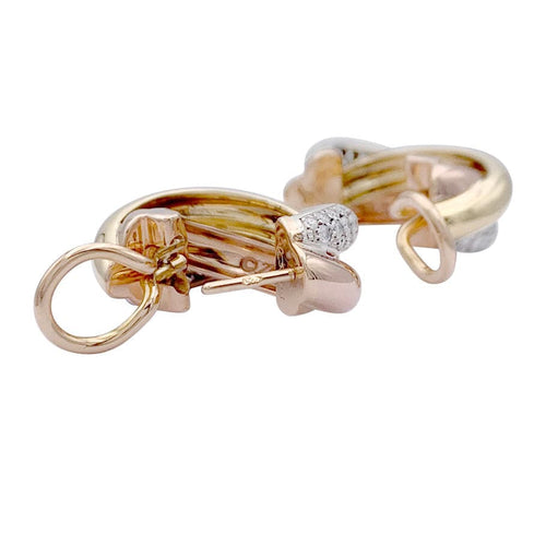 Boucles d'oreilles Boucles d'oreilles Cartier, "Trinity", 3 ors, diamants. 58 Facettes 32726