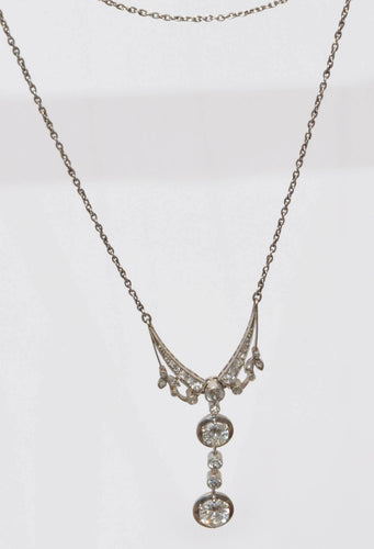 Pendentif Pendentif en platine et diamant 58 Facettes 0