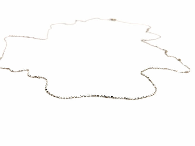 Collier Collier Maille forçat Or blanc 58 Facettes 1181568RV