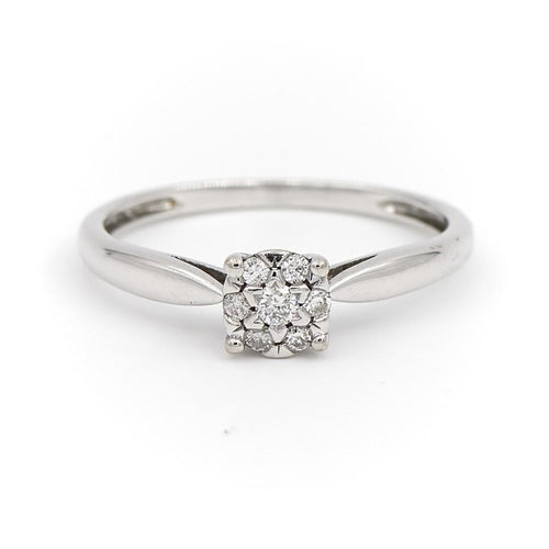 Bague 54 Bague Or blanc Diamant 58 Facettes 1887749CN