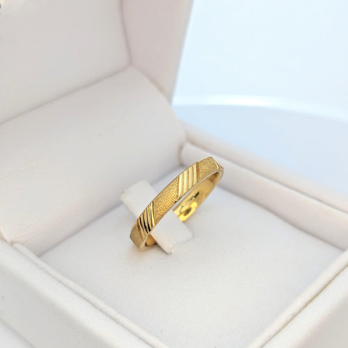 Bague Alliance or jaune 58 Facettes 27292