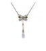 Collier Chaine : 44 cm / Jaune et blanc / Platine 800 Collier Noeud Diamants 58 Facettes 210211R