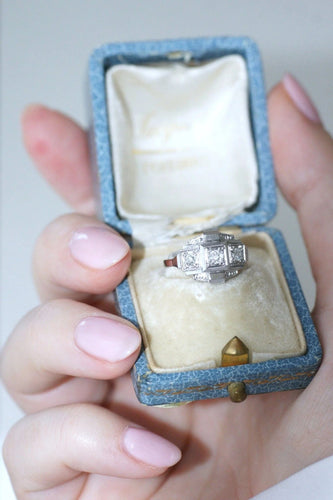 Bague Bague Art Déco diamants 58 Facettes