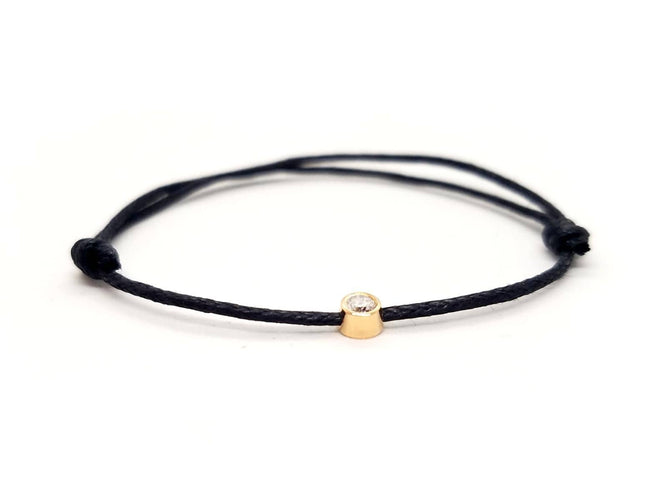 Bracelet Bracelet Cordon Or rose Diamant 58 Facettes 578879RV