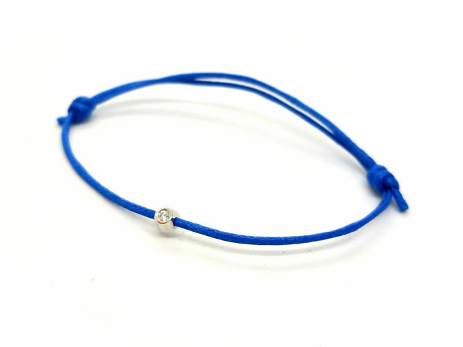 Bracelet Bracelet Cordon Or blanc Diamant 58 Facettes 578846RV