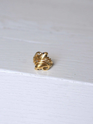 Bague Serpents enroulés or et saphirs 58 Facettes