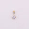 Pendentif Pendentif Solitaire diamant or jaune 4 griffes 58 Facettes