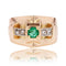 Bague 56 Bague ancienne tank émeraude diamants 58 Facettes 22-621