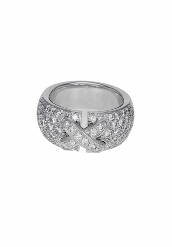 Bague 51 Bague CHAUMET Liens Pavée 58 Facettes 63095-59296