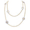 Collier Sautoir Bulgari "Tondo Sun" or jaune, acier. 58 Facettes 33535
