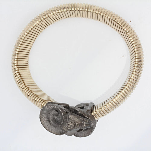 Bracelet Bracelet tubogas et bélier vermeil 58 Facettes N23BR1298