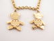 Collier collier POMELLATO orsetto 2 oursons en or jaune 18k 58 Facettes 254103