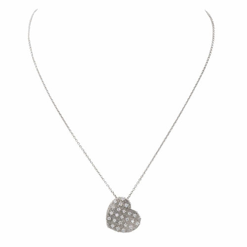 Collier Collier Coeur Or blanc Diamant 58 Facettes 2663648CN