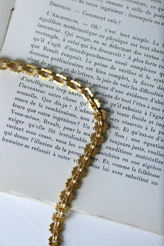 Collier Chaine de montre ancienne, ras de cou en or jaune 58 Facettes