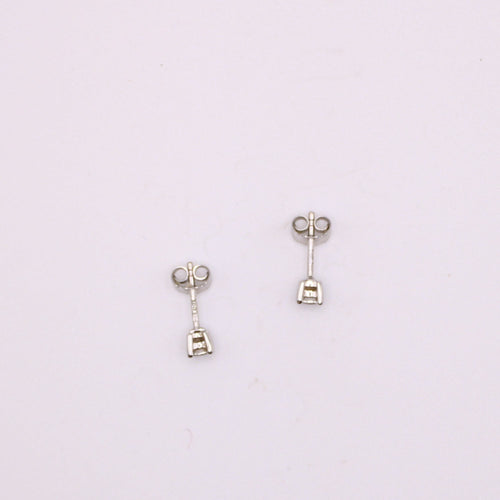 Boucles d'oreilles Clous d'oreilles diamants et or blanc 58 Facettes