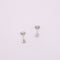 Boucles d'oreilles Clous d'oreilles diamants et or blanc 58 Facettes