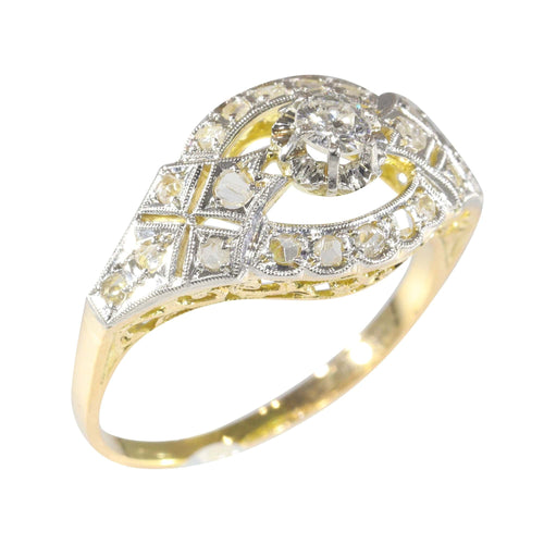 Bague 57 Bague de fiançailles en diamant 58 Facettes 22321-0022