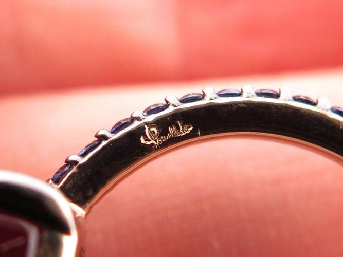 Bague 53 bague POMELLATO baby 53 diamants bleus et iolite or jaune 18k 58 Facettes 254342