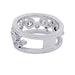 Bague 56 Bague or blanc et diamants. 58 Facettes 32223