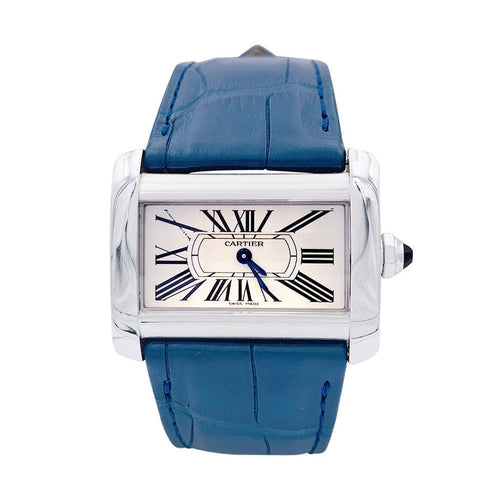 Montre Montre Cartier, "Divan", acier. 58 Facettes 33043