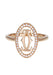 Bague 50 Bague CARTIER Logo Diamants en Or Rose 750/1000 58 Facettes 62131-58026