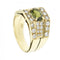 Bague 51 Bague tourmaline verte et diamants 58 Facettes 9777