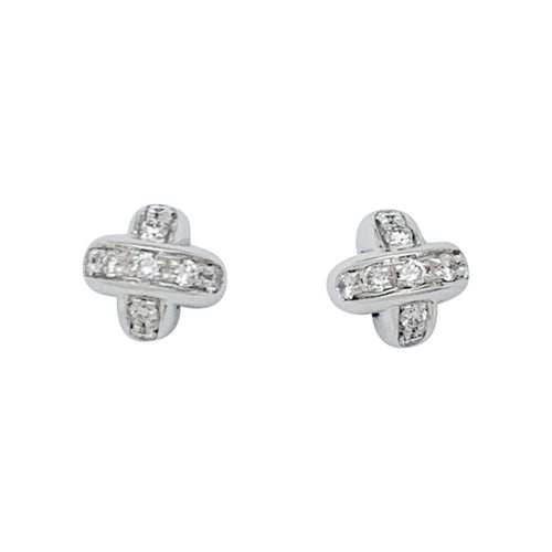 Boucles d'oreilles Boucles d'oreilles Chaumet, "Liens", or blanc et diamants. 58 Facettes 33604