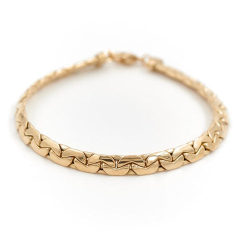 Bracelet Bracelet Maille haricot Or jaune 58 Facettes 1831818CN