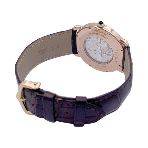 Montre Montre Cartier, "Ronde Louis Cartier", or rose, cuir. 58 Facettes 33436