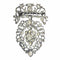 Broche Broche coeur flamand Diamants 18ème siècle 58 Facettes 23124-0015
