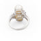 Bague 57 Bague Toi & Moi Or blanc Perle 58 Facettes 1931142CN