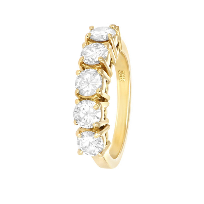 Bague 51 Bague Or Jaune et Diamants 58 Facettes 60300017