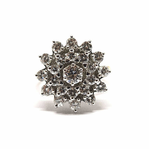 Bague Bague marguerite deux ors & diamants 58 Facettes