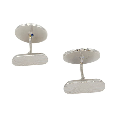 Boutons de manchette Boutons de manchette Chaumet, or blanc, saphirs. 58 Facettes 32272