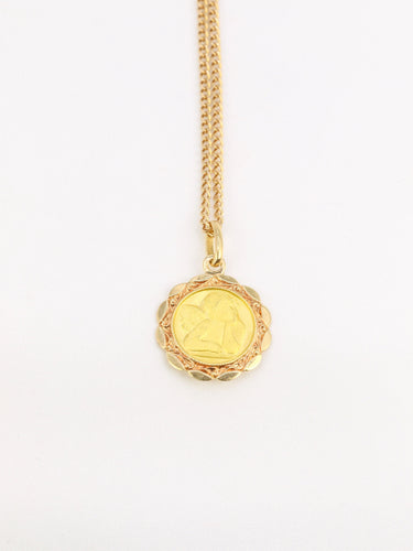 Pendentif Médaille religieuse ange 58 Facettes 802