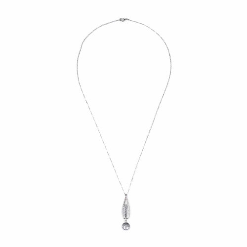 Pendentif Pendentif Art Déco Platine Diamants 58 Facettes 1