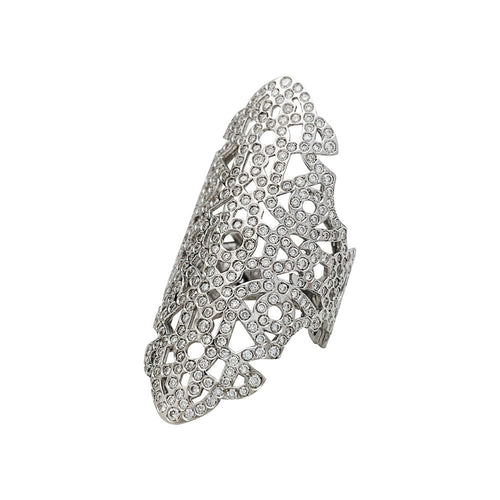 Bague 54 Bague Repossi "Maure" en or blanc et diamants. 58 Facettes 30813