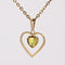 Pendentif Pendentif coeur pierre jaune 58 Facettes 14-332A