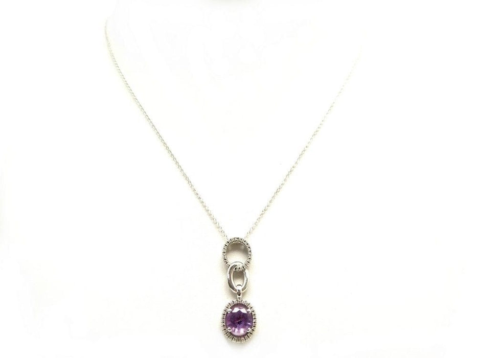 Collier collier MAUBOUSSIN vraiment toi 42 cm en or blanc amethyste et diamants 58 Facettes 256060