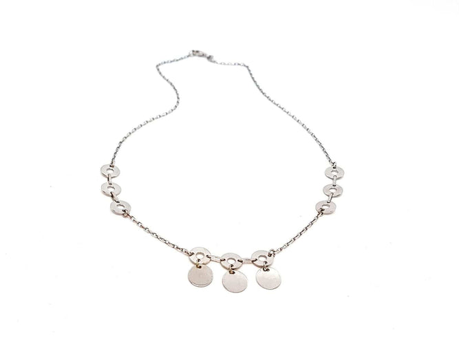 Collier Collier Or blanc 58 Facettes 06477CD