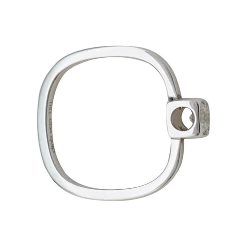 Bague 50 Bague Dinh Van, "Le Cube Diamant", or blanc, diamant. 58 Facettes 31304