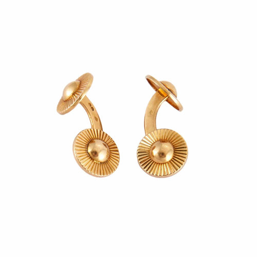 Boutons de manchette BOUTONS DE MANCHETTES VINTAGE CARTIER OR 58 Facettes BO/230011 NSS